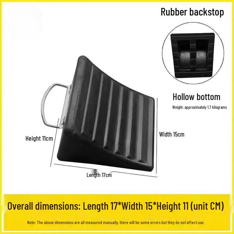 Резиновый треугольный противооткатный упор с кольцом