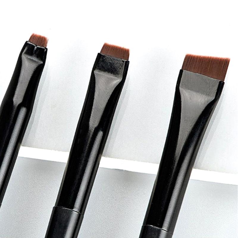 3Pcs Blade Eyeliner Brush Eyebrow Brush Portable Flat Fine Eyeliner Brow Contour Makeup Brushes Cosmetic Beauty Makeup Tool