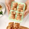 1 bucată drăguț ursuleț de pluș tavă pentru cuburi de gheață tavă flexibilă din silicon de calitate alimentară pentru cuburi de gheață tavi de gheață pentru congelator