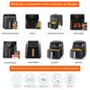 Square Silicone Air Fryer Liner Reusable Non-Stick Mat for COSORI 5QT/6QT Fits Square Baskets