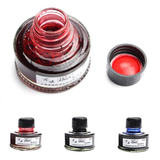 50ML Hladko píšuci atrament do plniaceho pera Sklenená fľaštička Školské kancelárske potreby pre študentov