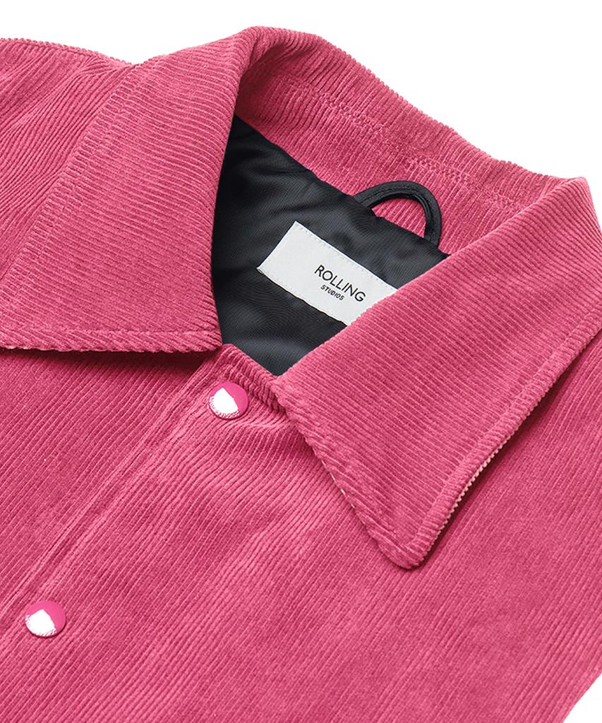 Rollingstudios Corduroy Varsity Jacket Pink
