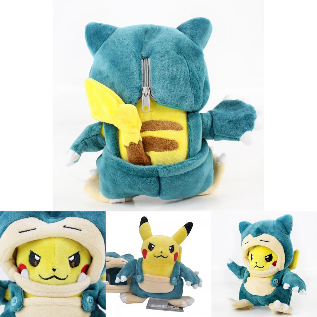 20 cm große Plüschtiere von Pikachu und Relaxo im Crossdressing-Stil – die perfekte Geschenkidee für Kinder