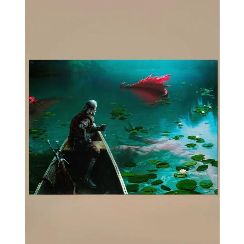 The Witcher Geralt Poster, Unframed Wall Art Gift 20x30cm