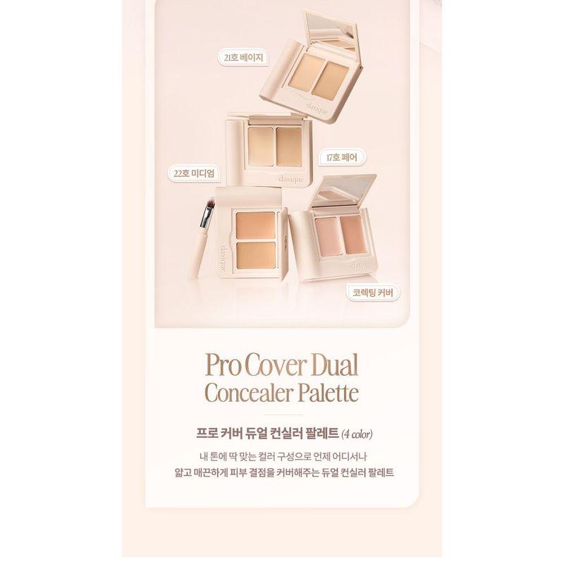 DASIQUE Pro Cover Dual Concealer Palette - 4 Types
