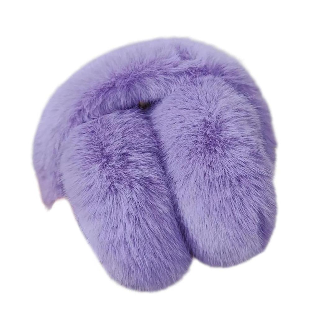 Fashionable Plush Ear Muffs for Women and Girl Foldable and Comfortable Ear Protectors for Easy Storage Sport Gear