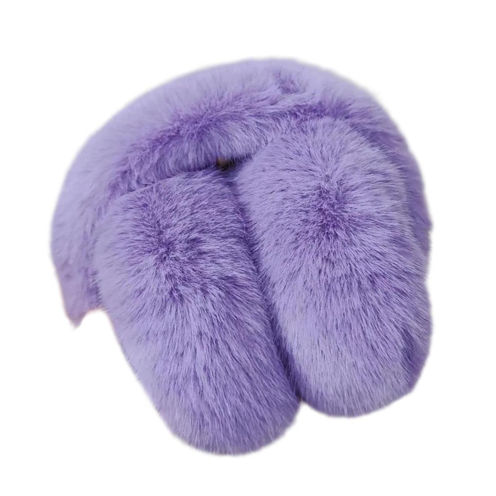 

Модные плюшевые наушники для женщин и девочек, складные и удобные, для защиты ушей, для удобного хранения, спортивное снаряжение фиолетовый