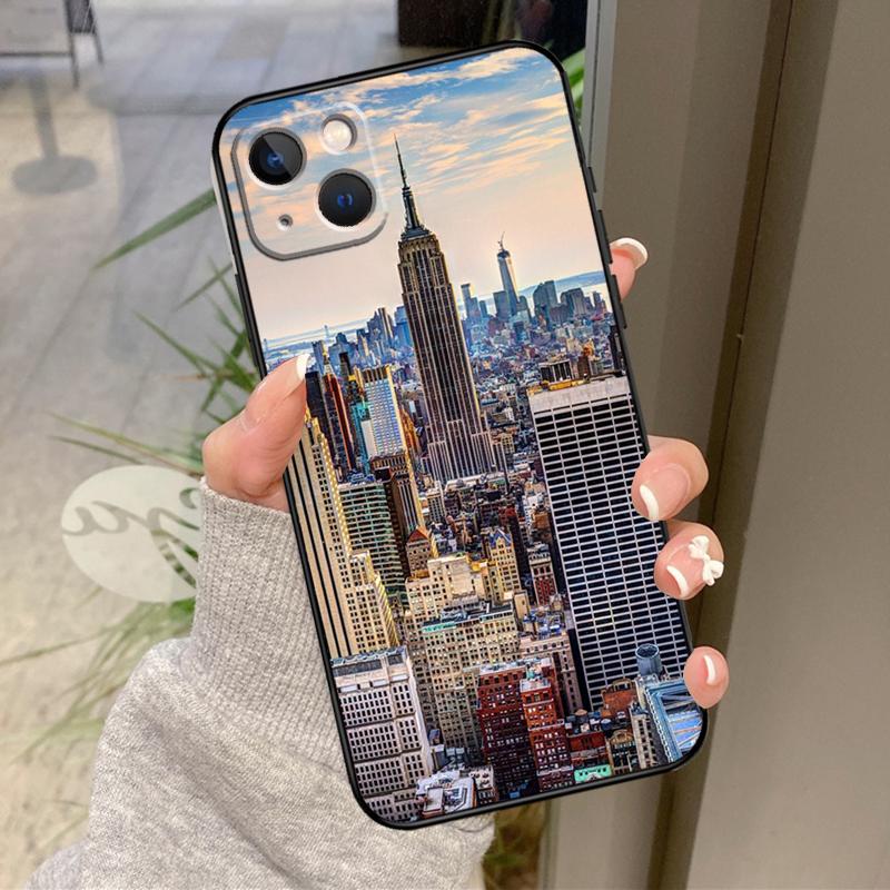 New York City Case For iPhone 16 Pro Max 15 14 12 11 13 17 Pro Max Plus 12 13 Mini 16e 17 Air Back Cover