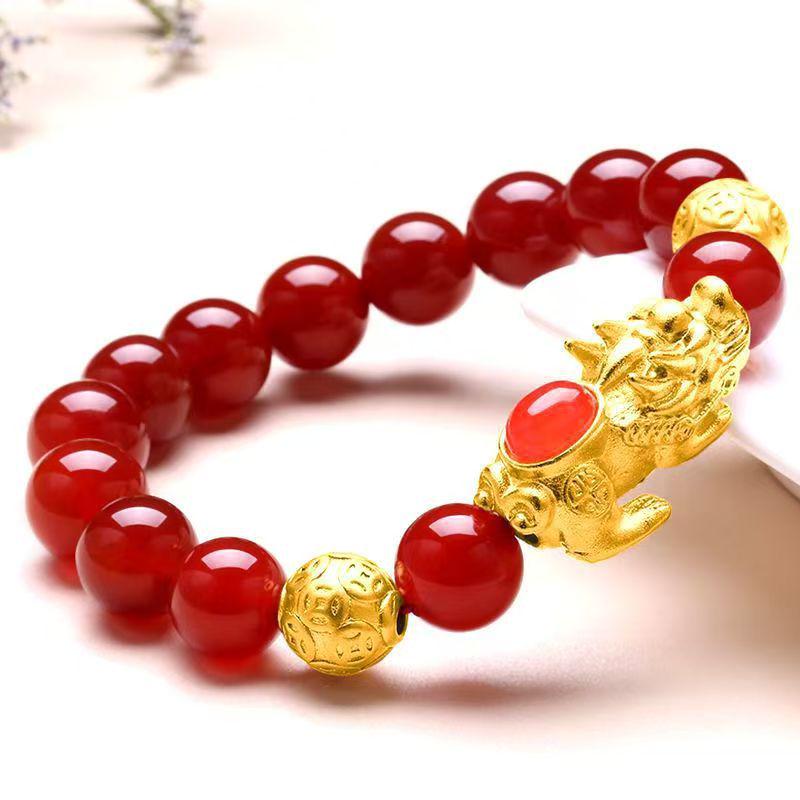 Live Broadcast Six-Character Mantra Pixiu Bracelet - Color-Preserving and Long-Lasting.