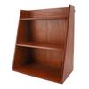 Desktop Sundries Organizer Vintage Multi Layer Wood Desktop Sundries Storage Shelf for Perfume