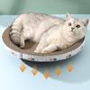 Cardboard Cat Scratcher Durable Bowl-shaped High-Density Scratch Pad for Indoor Cats Furniture Scratching Pads for Indoor Cats