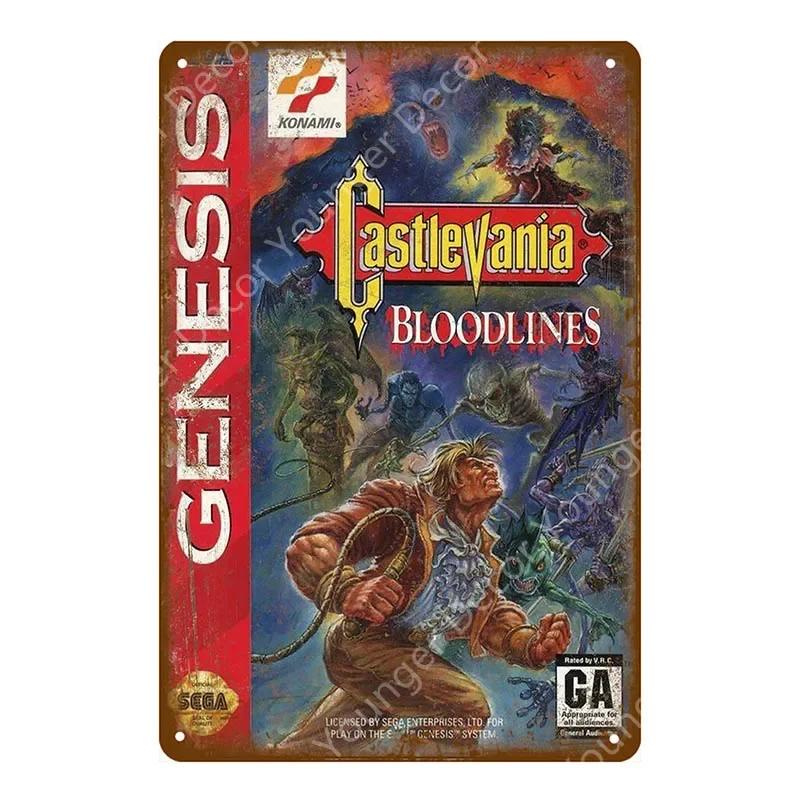 Anime Video Game Role Tin Sign Playroom Bedroom Wall Painting Plate Shabby Metal Signs Decor Vintage Art Decorative Wall Plaques