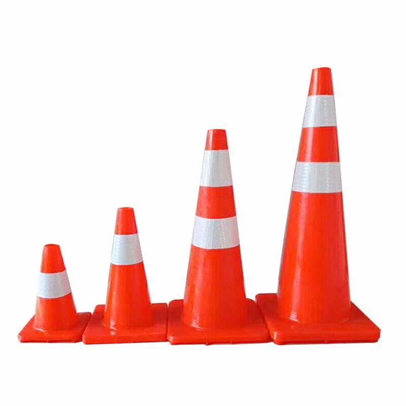 GOWKEPVC Reflective Rubber Traffic Cone 45cm