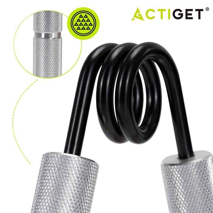 Accessoire d'entraînement - SPRINGOS - Pince à main - Résistance 45 kg - Argent et noir - Mixte