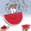 Adorable 14.5cm Children's Pu Stress Relief Toy Realistic Fruit Watermelon Slice