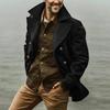 Autumn And Winter Solid Color Casual Fashion Jacket Men'S Corduroy Lapel Jacket New American Retro Multi Bag Workwear Jacket