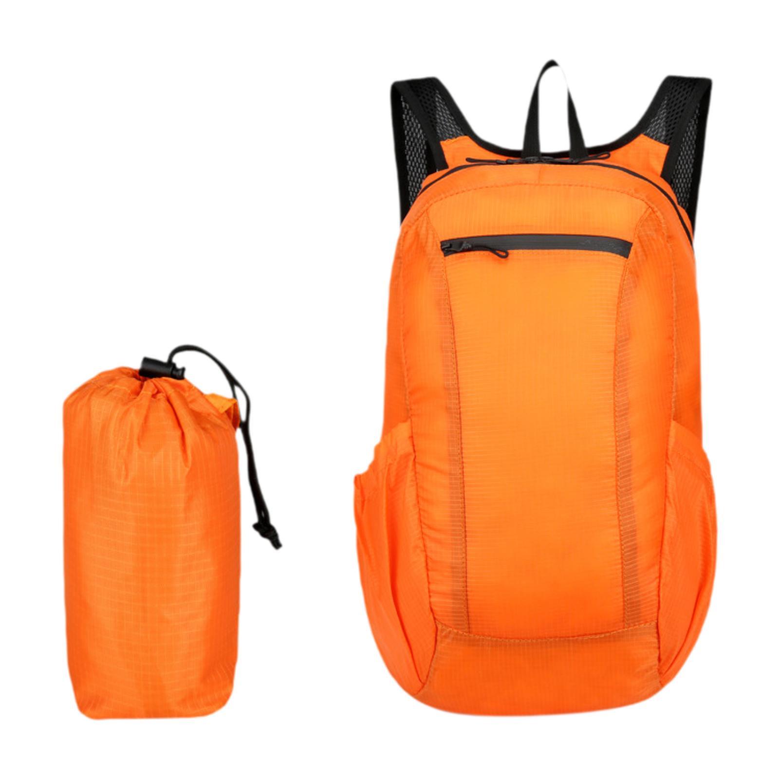 Lightweight Packable Backpack Fashion Portable Foldable Hiking Backpack for Hiking Commuting Shopping Business Work Outdoor оранжевый