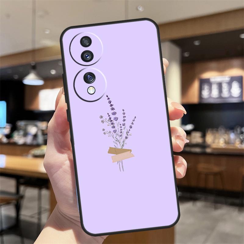 Lavender Purple Flowers Case For Honor Magic 8 6 7 Pro Honor Win RT X8b X8c X9a X9b X9c X9d 70 90 200 400 Lite Cover