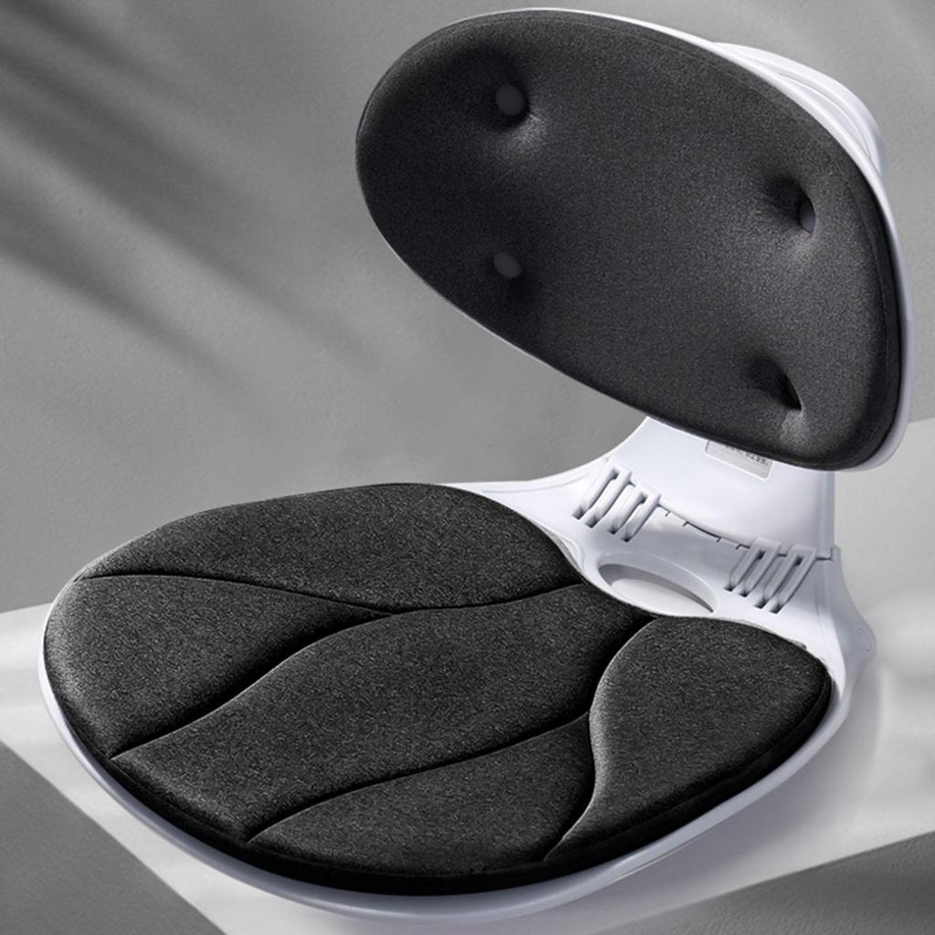 Ergonomic Back Support Chair Portable Lumbar Posture Corrector Black