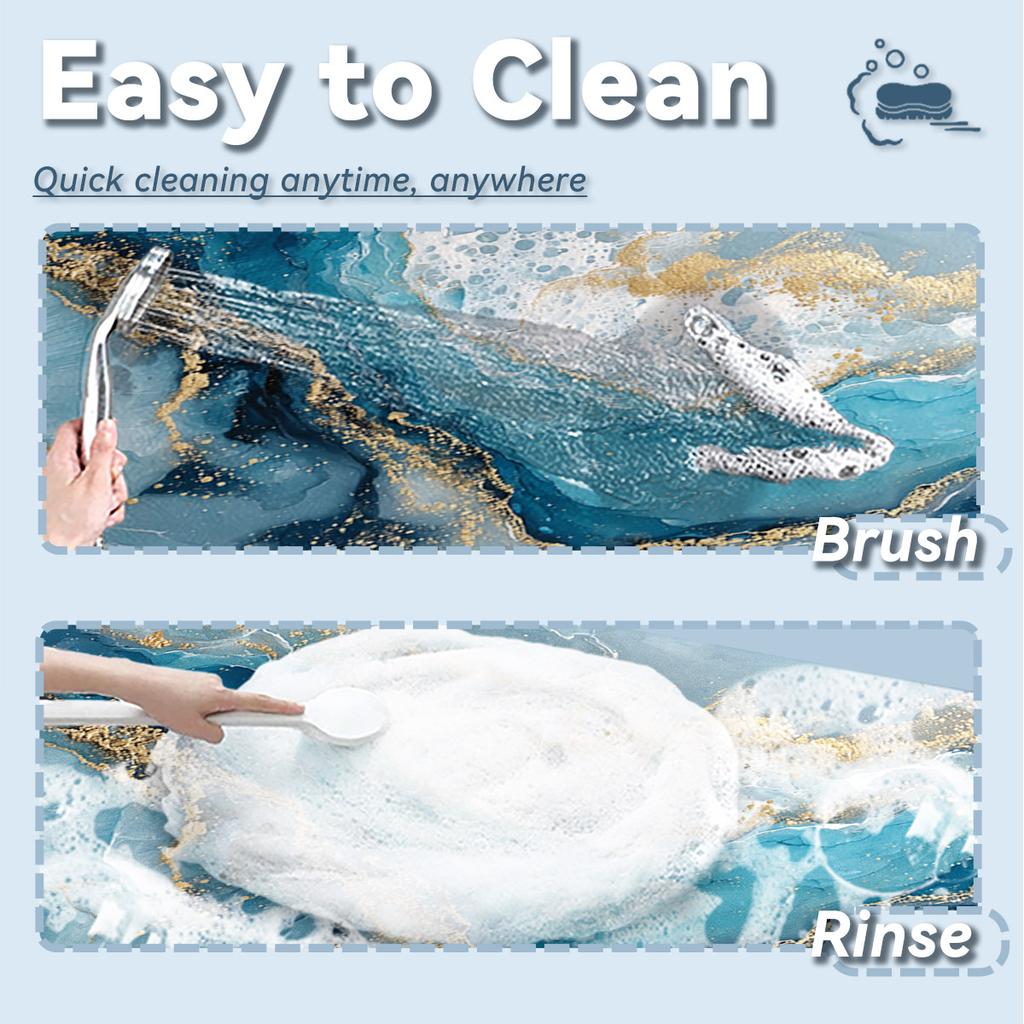 Diatomite Bathroom Shower Bath Mats Foot Mat Quick Dry Non-slip Toilet Carpet Rug Doormat Washable