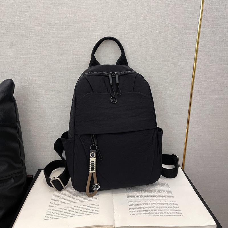 Simple casual backpack, women's new student school bag, light commuter backpack when going out