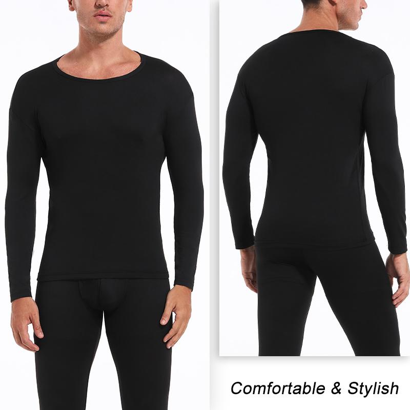 Mens Warm Thermal Underwear for Men Long with Fleece Lined Sport Base Layer In Cold Weather Winter