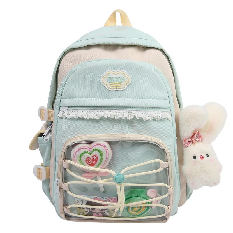 Καλοκαίρι Νέο Φρέσκο Χαριτωμένο Μαθητικό Σακίδιο Πλάτης Γυμνασίου Εξωτερικού Χώρου με Κορδόνια Δέσιμου Υψηλής Αξίας Μαθητικό Σακίδιο Πλάτης