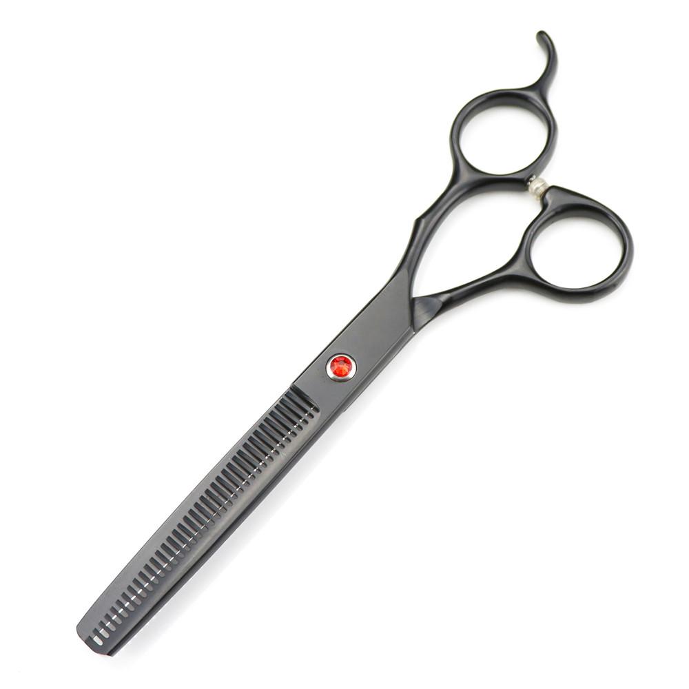 

Профессиональные 7-дюймовые стальные ножницы для стрижки собак Red Gem, парикмахерские ножницы для филировки волос