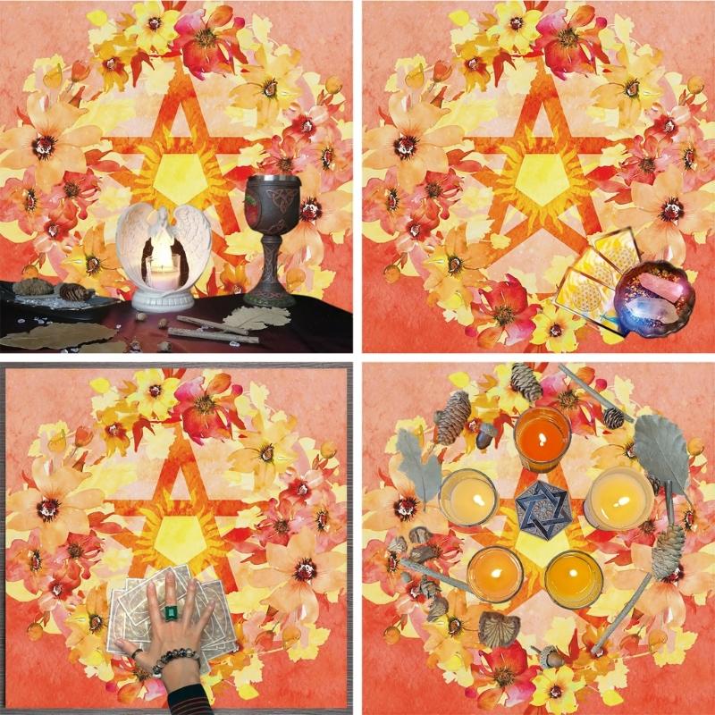 Multifunctional Tarots Card Table Cover Altars Decorations Tarots Tablecloth Pendulums Divinations Altars Table Cloth