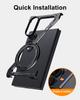 Aluminum Frame Phone Case for Samsung Galaxy Z Fold 8 Metal with 360°Rotate Magnetic Stand Anti-Drop Protector Bumper Cover