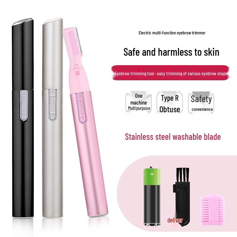 Electric Eyebrow Trimmer - Beginner-Friendly, Anti-Scratch Shaver for Hair Removal and Shaping