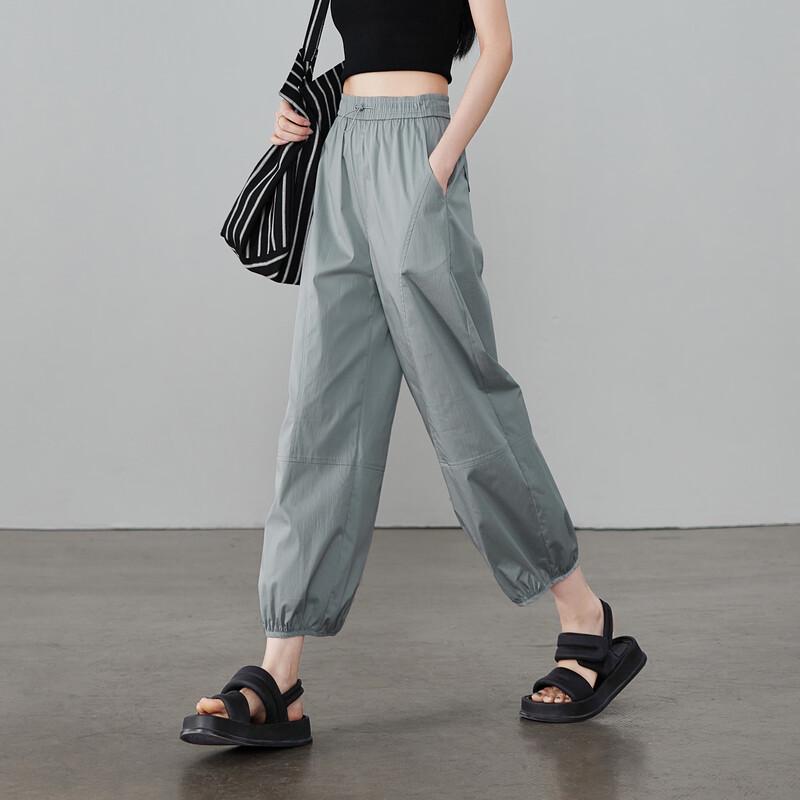 SOFSIL Women s Elastic Waist Tapered Casual Pants 27/M