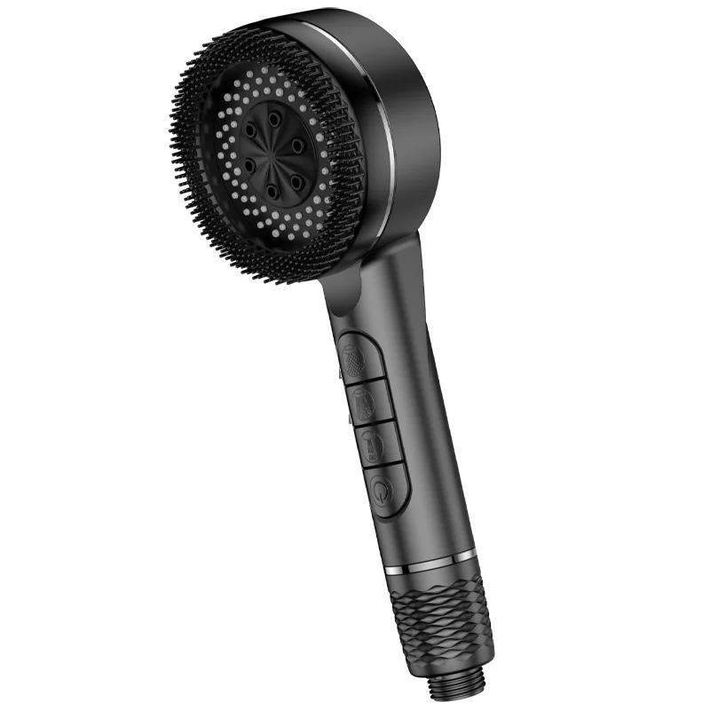 

Многофункциональная душевая лейка с фильтром, турбо-душевая лейка, регулировка четырех скоростей с гидрозатвором, домашний душ, аксессуары для ванной комнаты