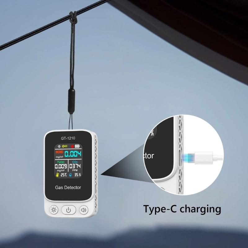 Professional Gas Detection Device For Households Visual LED Indicators Sound Alerts Wall Mount Design
