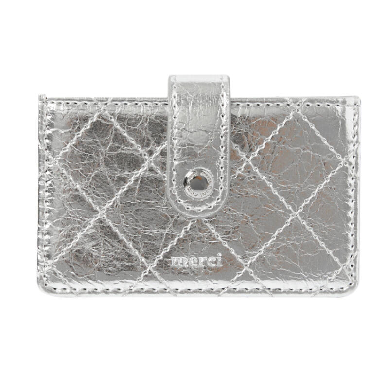 Quilted Card Holder Silver (28002965)
