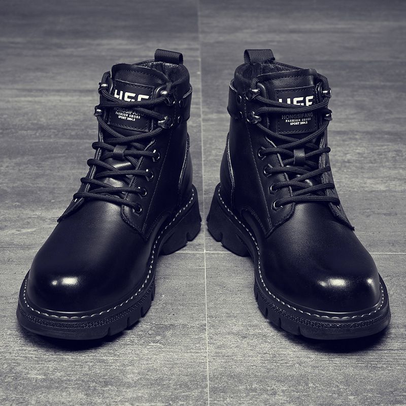 Martin boots men's autumn men's shoes new men's boots high-top shoes versatile boots casual leather shoes