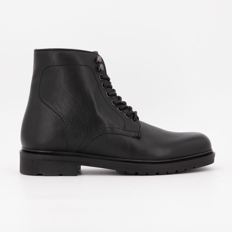 Bottines cuir lisse avec lacets Madrid Homme ELWIN