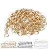 2Pcs Hanging Chain One Meter Rustproof Anticorrosion Convenient Assembly Light Fixture Chain for DIY