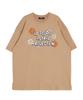ASTRAL PROJECTION Ap Flower Round Neck 15-Count Cotton Short Sleeve T-Shirt_Beige