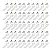 50Pcs Mounting Clips Holder Rugged Easily Use Portable Light Clips Holder with Screws for LED Light Family Parties