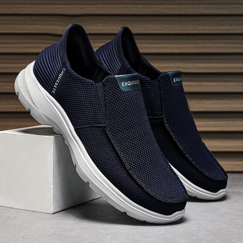 Nieuwe Zomer Ademende Canvas Schoenen Heren Loafers Slip On Sneakers Mode Casual Herenschoenen Lichtgewicht Flats Heren Rijschoen