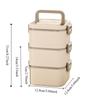 Leakproof Square Lunch Box with Spoon Food Storage Box Portable Lunch Container  Office