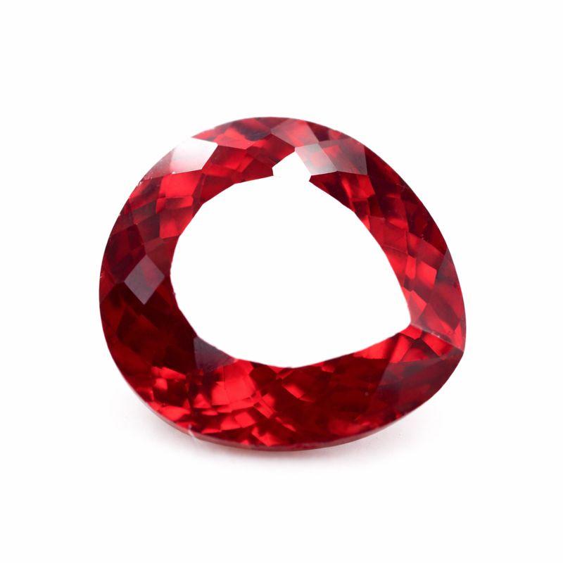 THAI Blood Red Ruby 15 Ct Pear Shape CERTIFIED Natural Loose Gemstone For Her