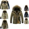Men's Military Coat Thicken Warm Outwear Parka Hooded Jacket Outdoor Winter Fashion