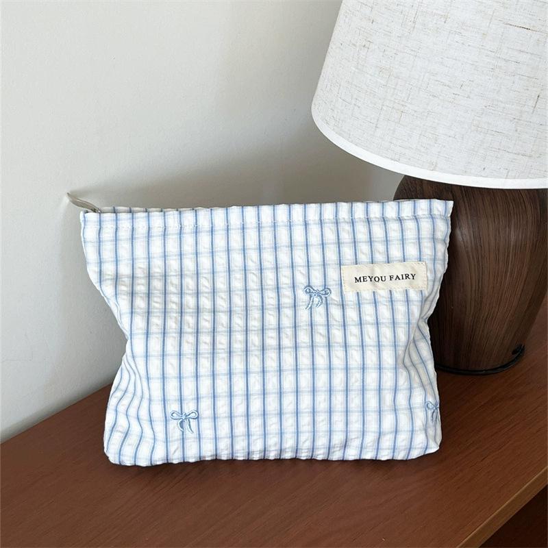 2025 Women's Blue Handheld Makeup and Travel Storage Bag