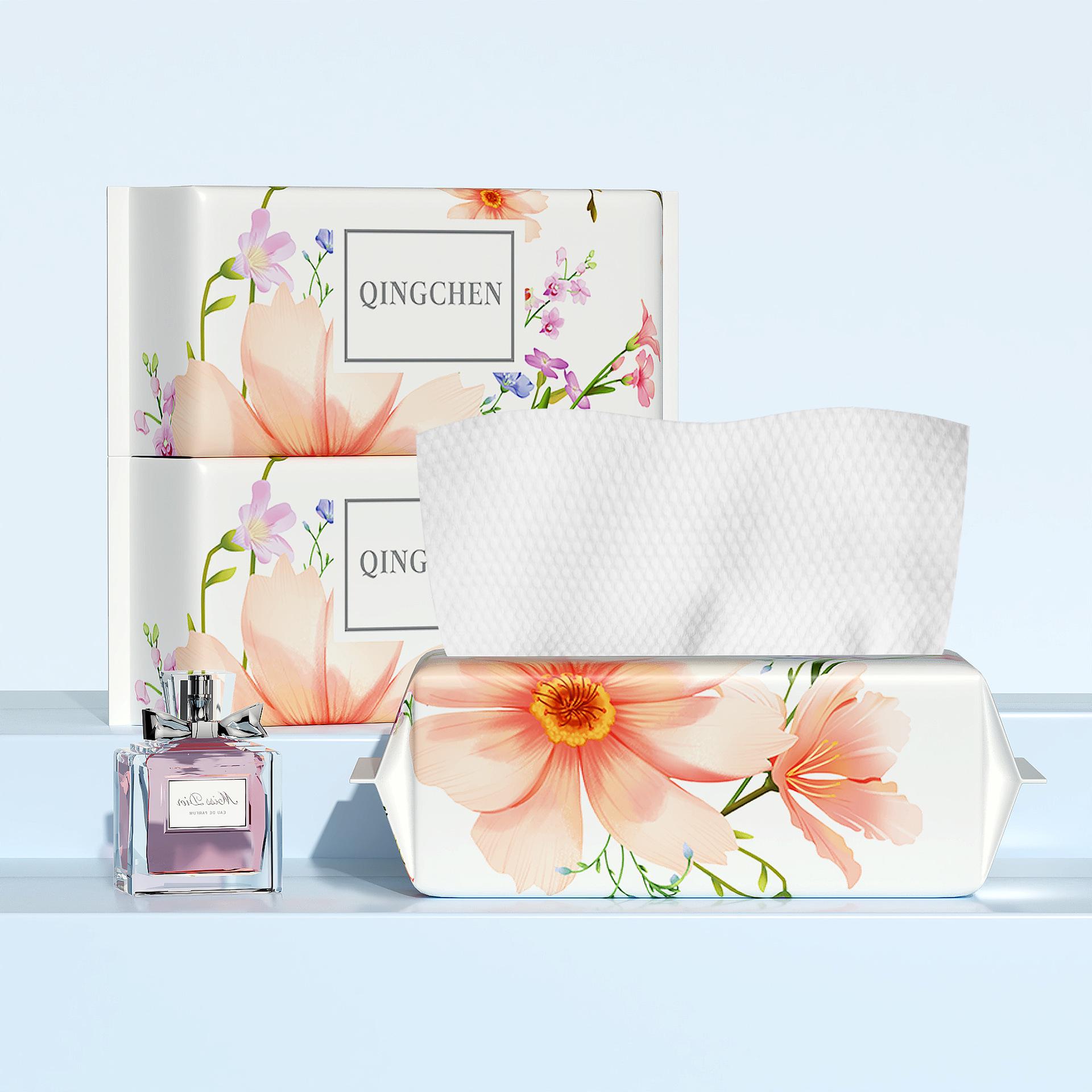 

Плотные одноразовые хлопковые полотенца для лица двойного назначения для салонов красоты - для влажного и сухого использования