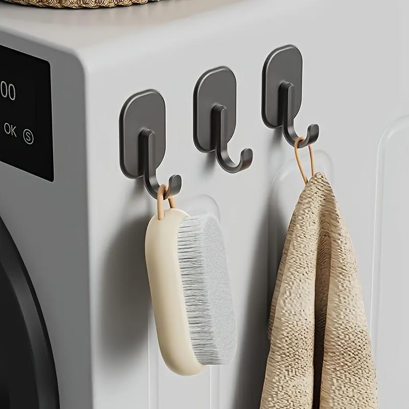 [Magnetyczne haczyki kuchenne] 4 szt. Haczyki magnetyczne na lodówkę, piekarnik, mikrofalówkę - Naścienne haczyki do przechowywania w kuchni z mocnym uchwytem, trwały plastik