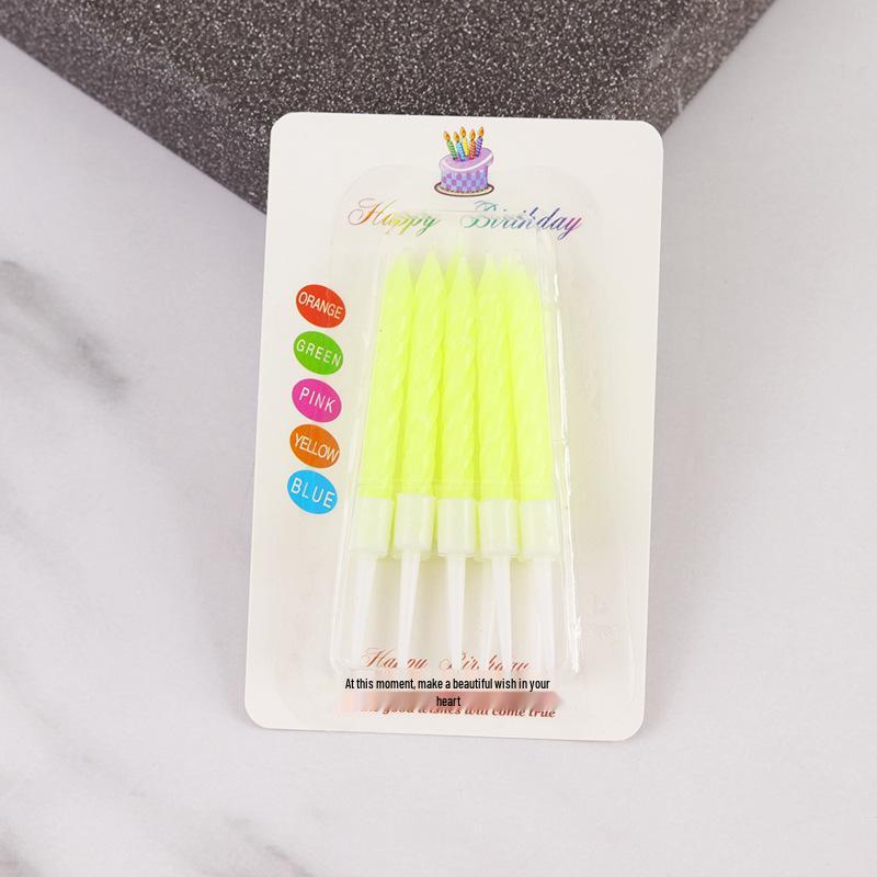 Gold Ribbed Birthday Candles for Children s First Birthday Cake Decoration