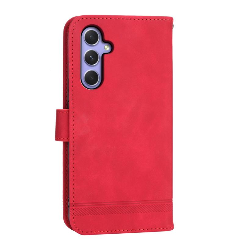 A55 Hülle Business Magnetische Leder Flip Ständer Brieftasche Handyhülle auf Für Samsung Galaxy A35 A55 A25 A15 4G A05 A24 A14 A34 A54 5G