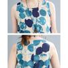 Retro Bohemian Dress Female Floral Cotton Silk Sleeveless Casual Vest Dress Women"s Summer Dresses